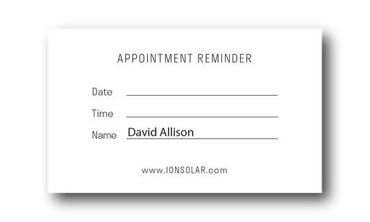 ION Appointment Reminder (3.5"x 2")