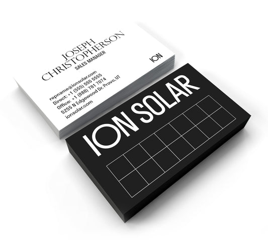 Ion Solar Business Cards