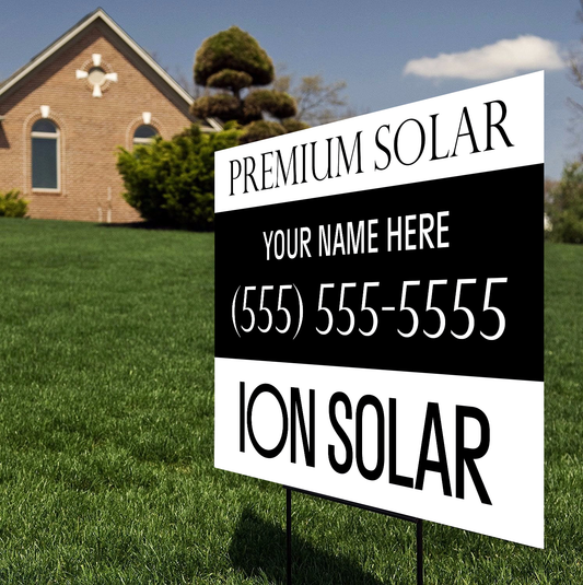 Premium Solar - Yard Sign
